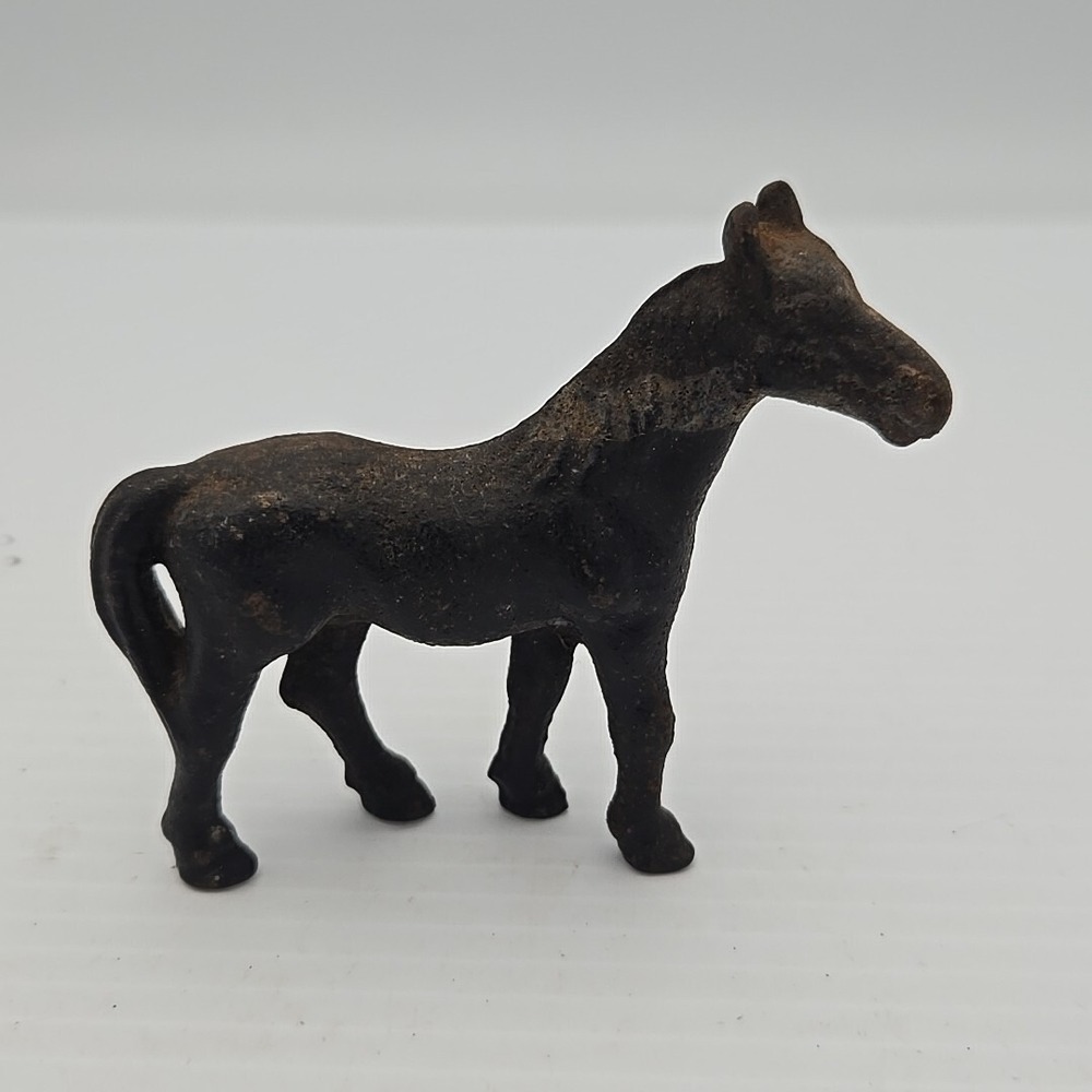 Vintage Barclay Cast Iron Horse Paperweight Hubley Style Dollhouse Barnyard